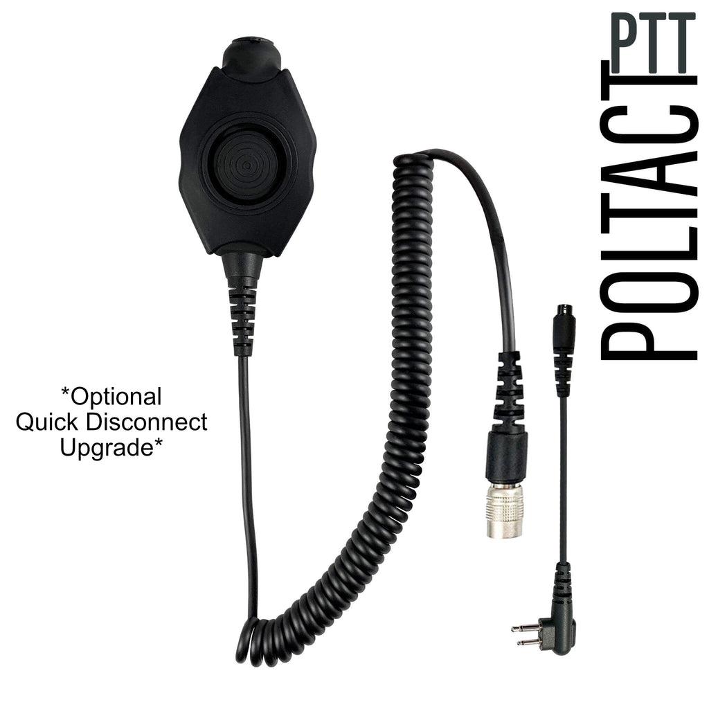 poltact headset PTH-V2-03Y Material Comms PolTact Headset & Push To Talk(PTT) Adapter For Yaesu 2 Pin: FT-65, FT25, FT-4XR, FT-4VR Comm Gear Supply CGS