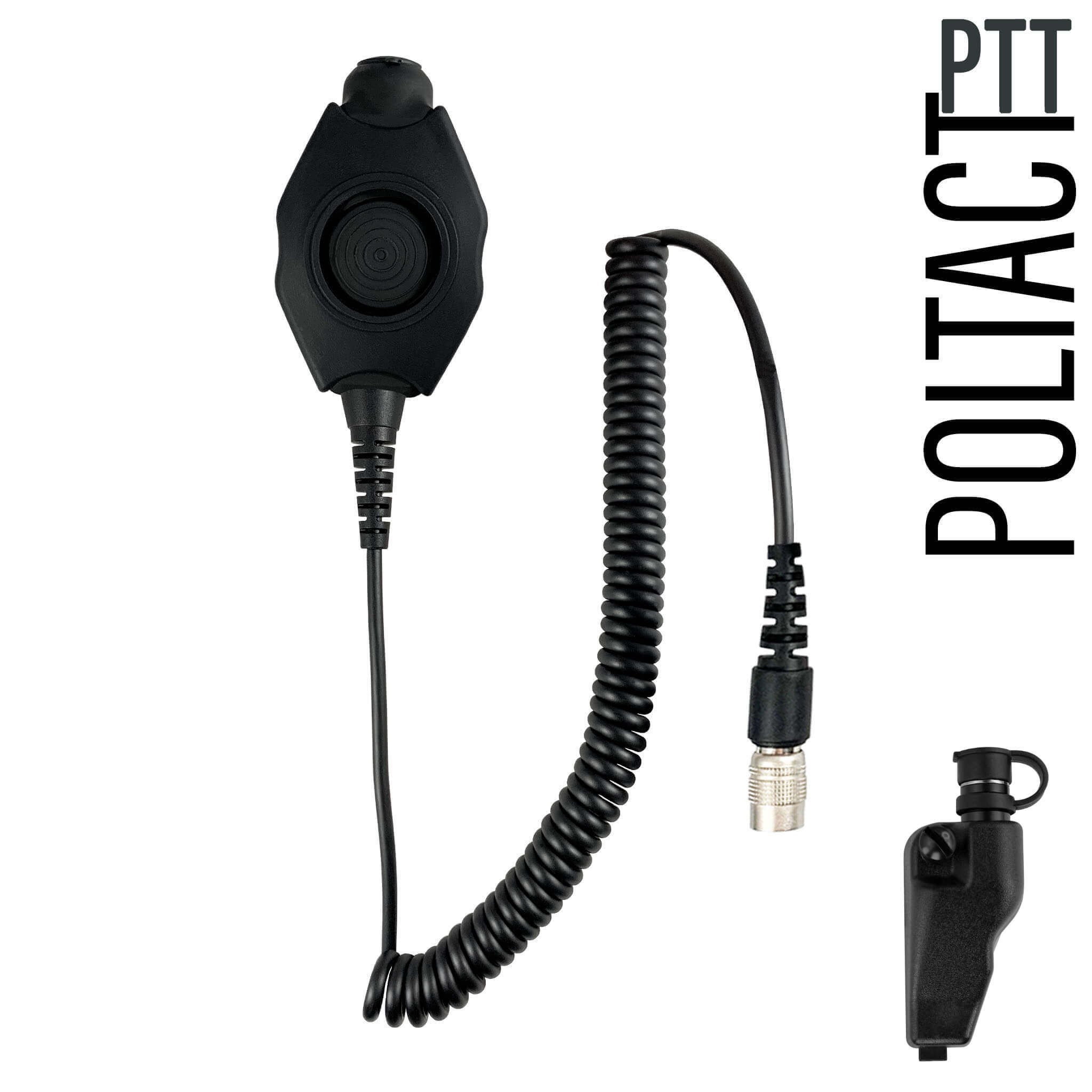 ASタイプPTTスイッチ　comtac sordin PRC 米軍 サバゲ Tactical Radio Adapter/PTT for Headset w/ Quick Disconnect(Hirose