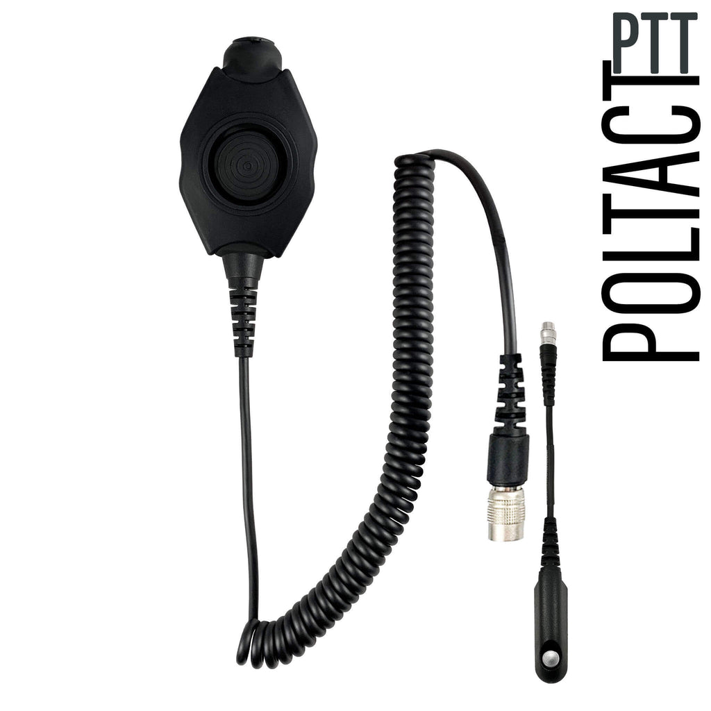 P/N: PT-PTTV1-33-N: Tactical Radio Adapter/PTT for Headset(Hirose Adapter System): NATO/Military Wiring, Gentex, Savox, Sordin, Ops-Core, Helicopter - Quick Disconnect BaoFeng: UV9R, UV9R Plus, BF-A58, UV-XR, GT-3WP, BF-9700, UV-5S, BF-R760, UV-82WP BF-558, BF-N9,UV9R Pro, Comm Gear Supply CGS