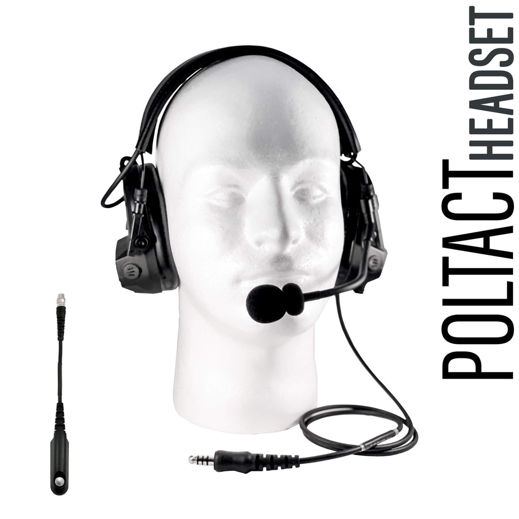 Material Comms V1 PolTact Tactical comms Headset w/ Active Hearing Protection & Release Adapter - PTH-V1-33RR The Material Comms PolTact Headset & Push To Talk(PTT) Adapter For BaoFeng: UV9R, UV9R Plus, BF-A58, UV-XR, GT-3WP, BF-9700, UV-5S, BF-R760, UV-82WP. U94 Upgrade! Helicopter Helmet Comms Compatible BF-558, BF-N9, UV9R Pro, Comm Gear Supply CGS