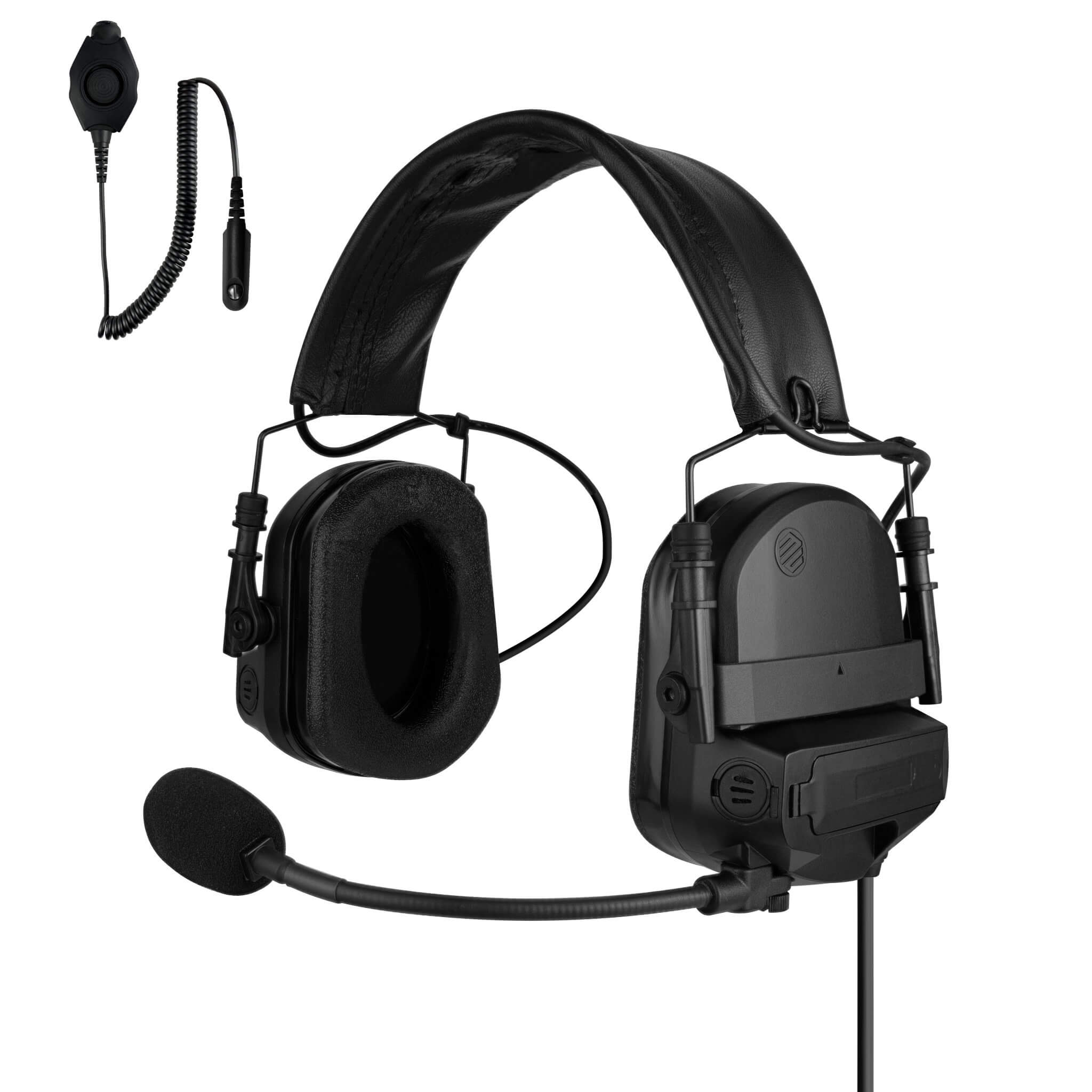 PolTact V2 Tactical Comms Helmet Headset w/ Active Hearing Protection