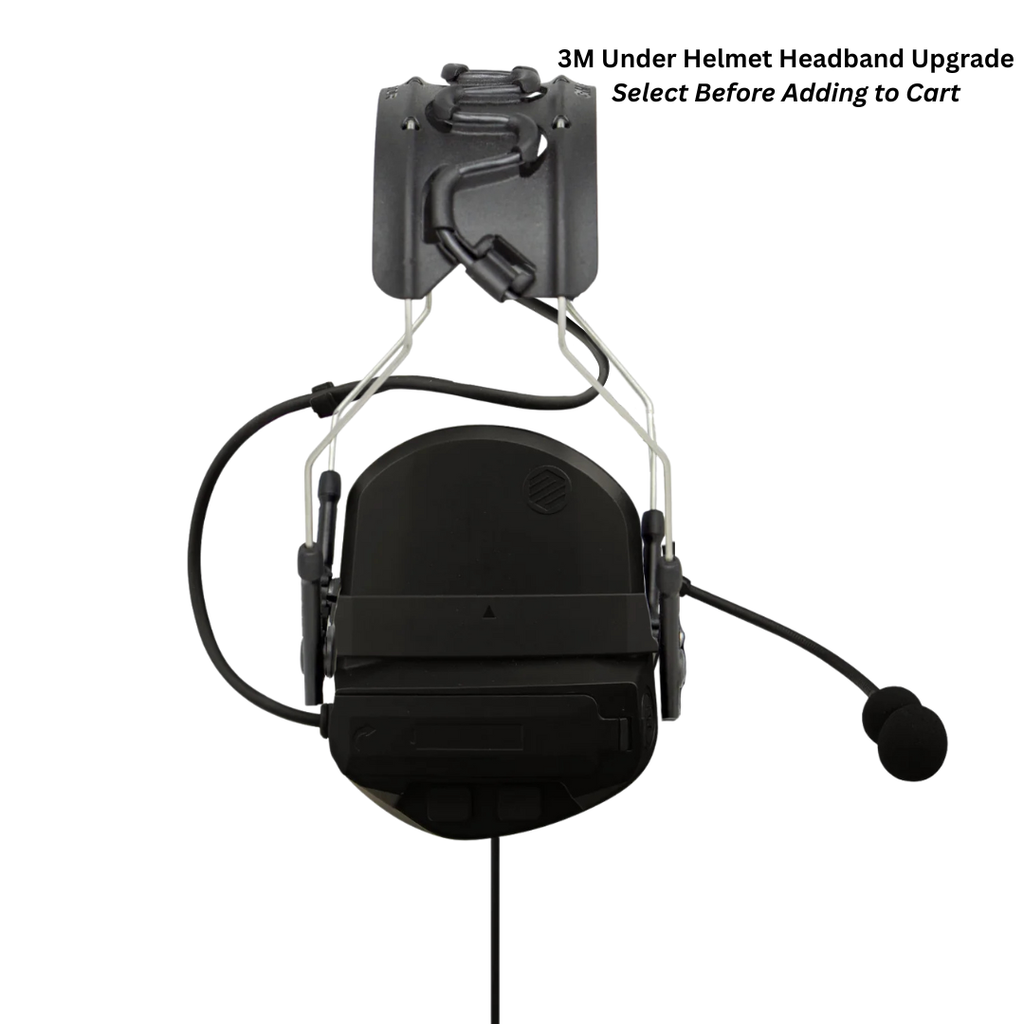 Tactical Radio Helmet Headset w/ Active Hearing Protection - PTH-V2-34 Material Comms PolTact Headset & Push To Talk(PTT) For Tactical Radio Headset w/ Active Hearing Protection - Motorola APX900, APX1000, APX2000, APX3000, APX4000, APX5000 APX6000/LI/XE APX7000/L/XE APX8000 SRX2200 XPR6100 XPR6300 XPR6350 XPR6380 XPR6500 XPR6550 PR6580 XPR7350/e XPR7380/e XPR7550/e XPR7580/e DP4400e Comm Gear Supply CGS
