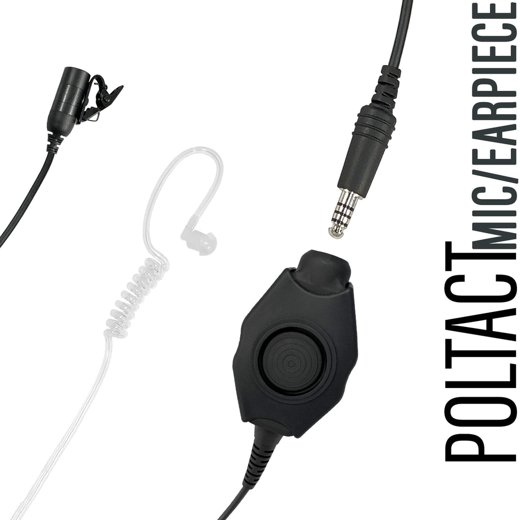 Tactical Mic / Earpiece / PTT Kit - Upgrade Kit Kit, No Adapter Lo Vis R23 Single Comm Ruggedized Earpiece atlantic signal TCI safariland tecs tactical enforcement communication system Yaesu 2 Pin: FT-65, FT25, FT-4XR, FT-4VR Comm Gear Supply CGS PTM-V2-NX-03Y