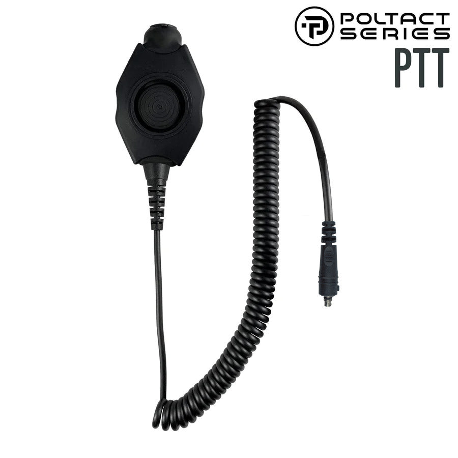 Tactical Radio PTT for Headset(Hirose Adapter System): NATO/Military Wiring, Gentex, Ops-Core, OTTO, Select Peltor Models, Helicopter - Replacement/Upgrade TMPTTD-S7-N: The Material Comms PolTact  Push To Talk(PTT) Silvus Streamcaster 7 Pin Connector Comm Gear Supply CGS