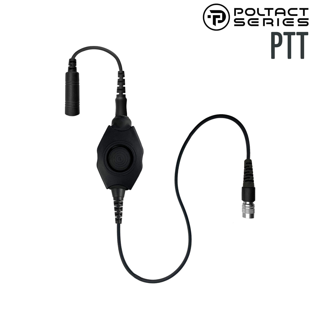 Tactical Radio Amplified PTT for Headset(Hirose Adapter System): NATO/Military Wiring, Gentex, Ops-Core, OTTO, Select Peltor Models, Helicopter  -  straight cable PT-PTTV1S-RR-A - Replacement/Upgrade - No Adapter Comm Gear Supply CGS INVICTUS ComTac V, PATRIOT - 92 CY, MT20H682FB - 92 CY, MT14H418A - 35 CY/GE/GN, MT14H418A - 92CY/GE/GN