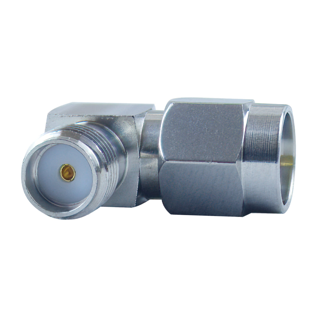 P/N: ARK-RAC-316L﻿:﻿ An All Steel Right Angle SMA designed to work with all Antenna Relocation Kit(ARK) models. Connector can be utilized to change the direction of the cable to make your desired setup convenient & manageable. Uses all steel internal and external body made up of 316L steel. 316L steel is corrosive resistant even in humid/costal areas.