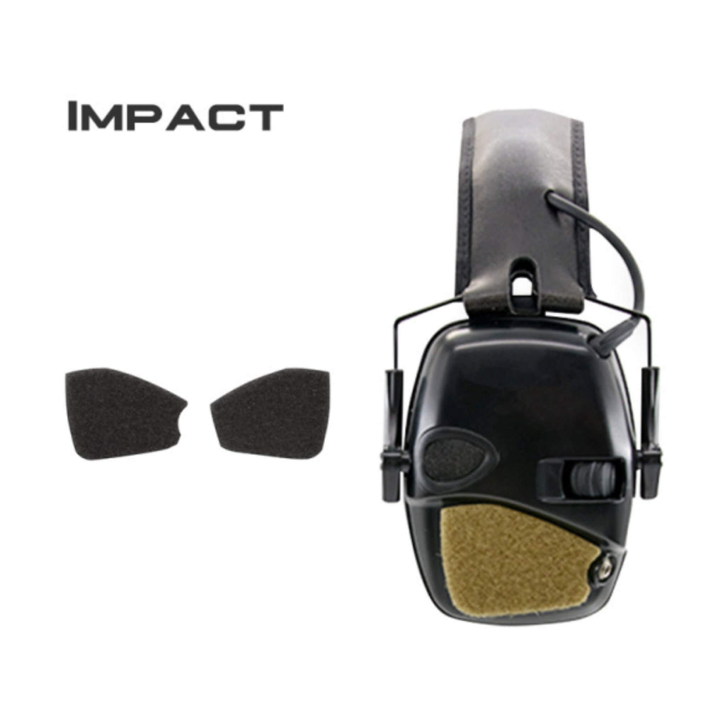 P/N: EM-S14: The S14 provides a sleak and clean adhesive backed loop velcro panel for popular electronic ear protection headsets, allowing you to add patches, IR Glints or other small illumination marking devices. Compatible with Earmor M31, M32, Peltor ComTac XPi, MSA Sordin Headsets. Comm Gear Supply CGS