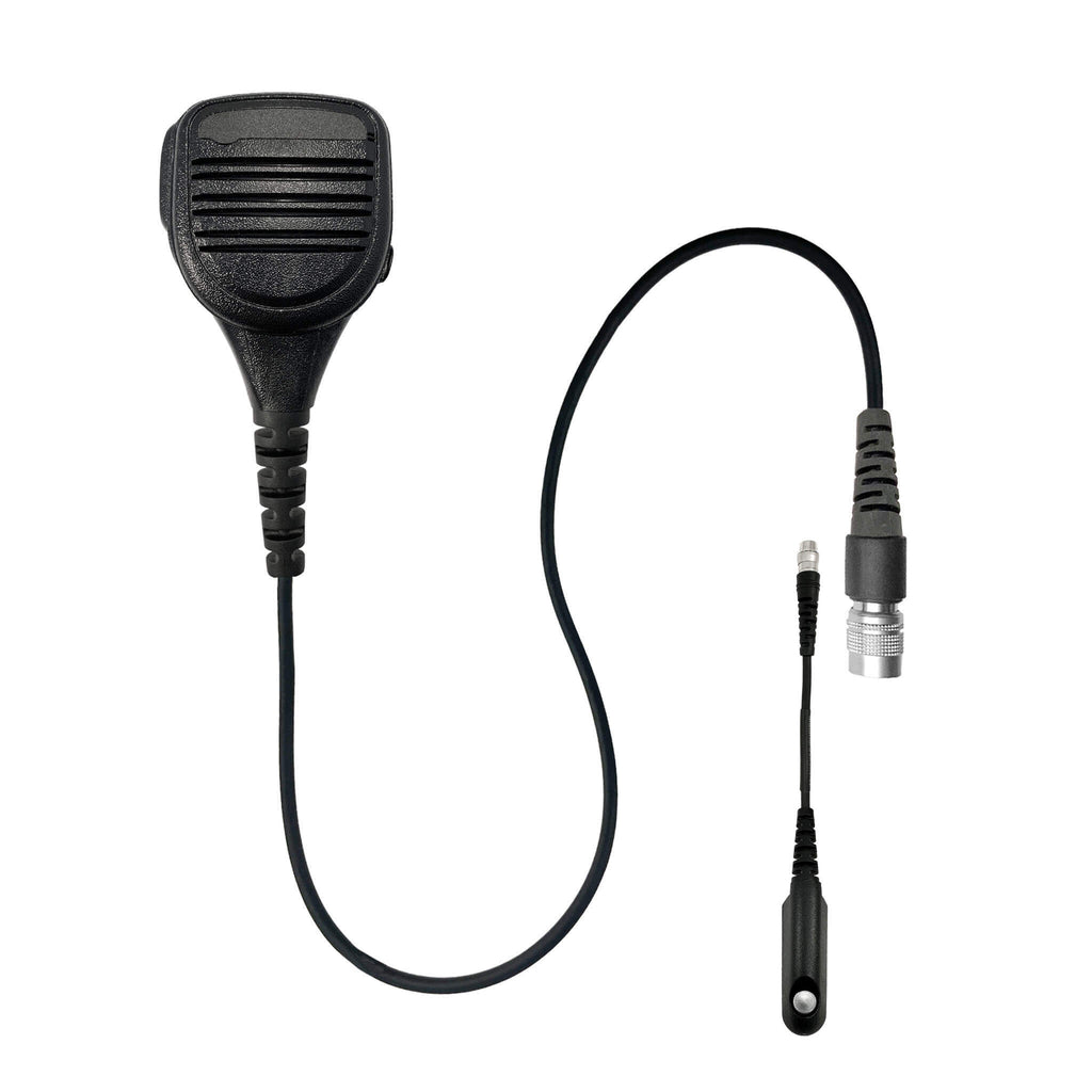 SM-V2-33SR: Straight wire Cable Shoulder/Chest Microphone for BaoFeng: UV9R, UV9R Plus, BF-A58, UV-XR, GT-3WP, BF-9700, UV-5S, BF-R760, UV-82WP BF-558, BF-N9, UV9R Pro,  Comm Gear Supply CGS