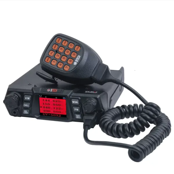 rugged radios baofeng UV-50X2: BTECH UV-50X2(Latest Gen)- 50Watt Dual Band Mobile Radio (136-174MHz VHF & 400-520MHz UHF)