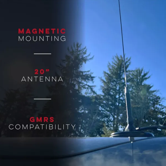 UT-72G: Genuine Nagoya UT-72G Super Loading Coil 20-Inch Magnetic Mount (Heavy Duty) for GMRS(462MHz) also compatible for commercial dual band use (155/462MHz) Antenna PL-259, Includes Additional SMA Adaptor for BTECH/BaoFeng, and other SMA based GMR Comm Gear Supply CGS