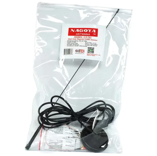 UT-72G: Genuine Nagoya UT-72G Super Loading Coil 20-Inch Magnetic Mount (Heavy Duty) for GMRS(462MHz) also compatible for commercial dual band use (155/462MHz) Antenna PL-259, Includes Additional SMA Adaptor for BTECH/BaoFeng, and other SMA based GMR