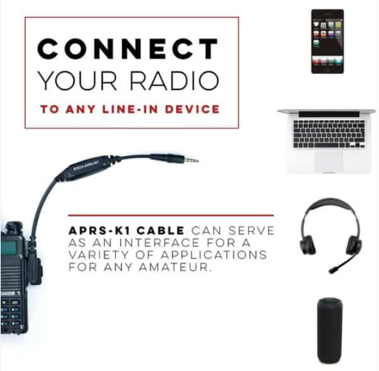APRS-K1: Multi-Function Universal Audio Interface Cable – Supports APRSpro, APRSDroid – Android & iOS Compatible – Supports BTECH, BaoFeng, TYT, Wouxun, AnyTone, Kenwood Comm Gear Supply CGS