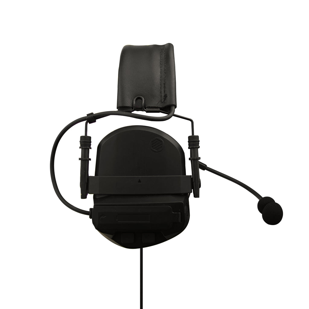 Tactical Radio Helmet Headset w/ Active Hearing Protection - PTH-V2-MIL Material Comms PolTact Headset & Push To Talk(PTT) Adapter For Tactical Radio Headset w/ Active Hearing Protection - Harris(L3Harris) Falcon III/Thales: RF 7800V, 5800, LVIS USA, AN/PRC-113, AN/PRC-119, AN/PRC-150, AN/PRC-152, AN/PRC-154, AN/PRC-117, AN/PRC-119, Thales MBITR AN/PRC-148 & other PRC ASIP SINCGARS Radios w/ U-229(5 Pin) & U-329 Comm Gear Supply CGS