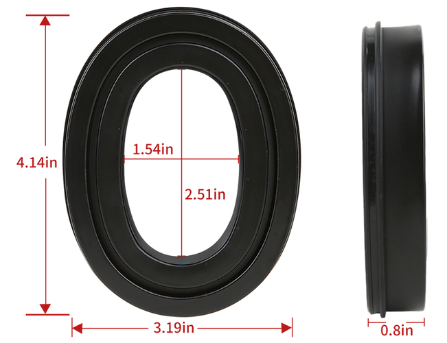 1172496 MS60092 CD-GP06: Replacement Gel/Foam Hybrid Ear Seal Pads for Compatible w/ most tactical headsets by: MSA-Sordin, Sordin Supreme Pro, TCI Liberator, SWATCOM, TEA Hi-Threat Comm Gear Supply CGS
