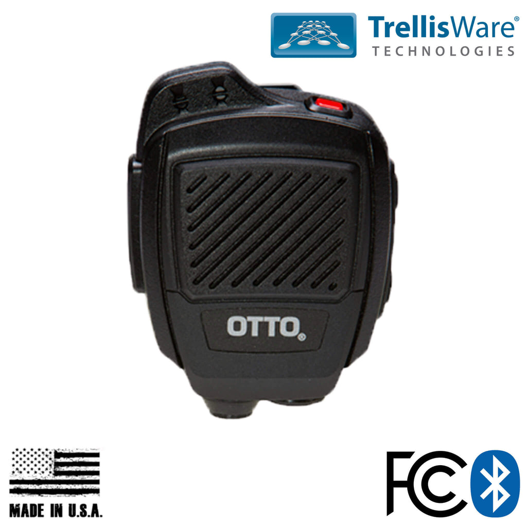 V2-R2BT53133-A V2-R2BT13133-A Bluetooth OTTO USA Made Speaker Mic For TrellisWare TW-750 Radio & TW-950 with Bluetooth Dongle. Comm Gear Supply CGS CGS-OTTOBT-HA