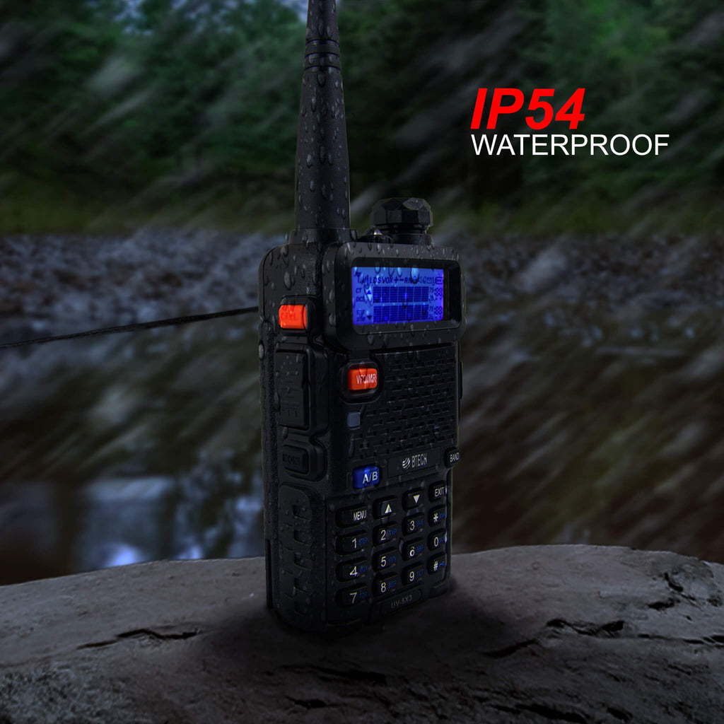 UV-5X3: Baofeng BTECH UV-5X3 5 Watt Tri-Band Radio : VHF, 1.25M, UHF, Amateur (Ham), Includes Dual Band Antenna, 220 Antenna, Earpiece, Charger Two-Way Radio Comm Gear Supply CGS