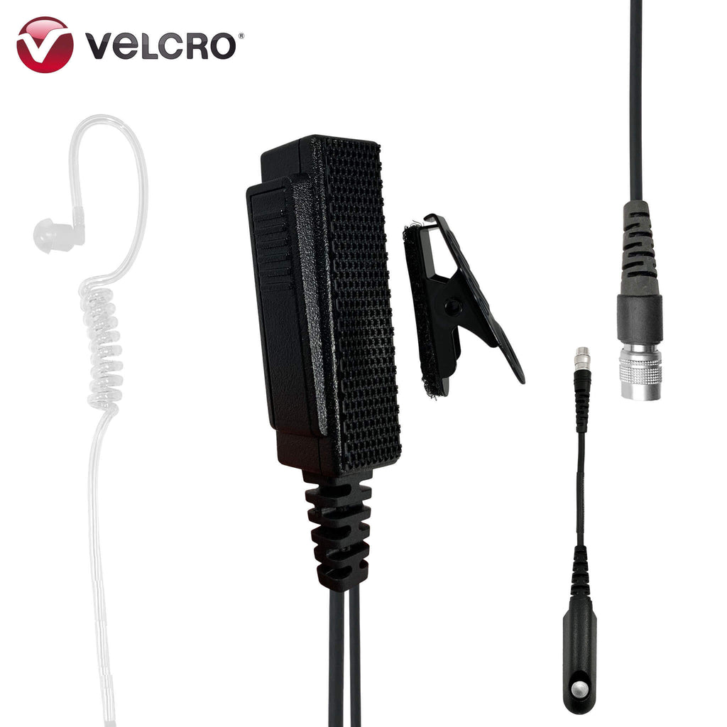 Velcro Mic & Earpiece Radio Kit Fits: BaoFeng: UV9R, UV9R Plus, BF-A58, UV-XR, GT-3WP, BF-9700, UV-5S, BF-R760, UV-82WP BF-558, BF-N9, UV9R Pro, Comm Gear Supply CGS