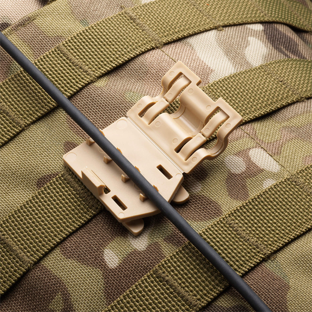P/N: C102151: OTTO cable management clip easily keeps cables in place. Simply affix the clip to any molle vest, install cable and snap the cover. OT-CMC-TAN, OT-CMC-BLK, OT-CMC-ODG, OT-CMC-FDE, C102151-1, C102151-205 (5 Pack)
C102151-210 (10 Pack)
C102151-250 (50 Pack), C102151-5105 (5 Pack)
C102151-5110 (10 Pack)
C102151-5150 (50 Pack), C102151-5505 (5 Pack)
C102151-5510 (10 Pack)
C102151-5550 (50 Pack), C102151-9405 (5 Pack)
C102151-9410 (10 Pack)
C102151-9450 (50 Pack) Comm Gear Supply CGS