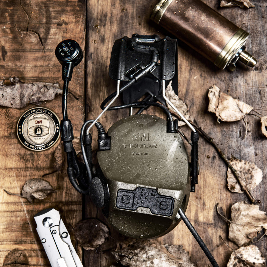 MT14H418A-92 GE MT14H418A-92 GN MT14H418A-92 CY: 3M Peltor ComTac VIII Tactical Headset with Single Downlead Dual Comms Connector 5 Pole TP-105/U384 Connector CGS Comm Gear Supply MT14H418A-35 GE MT14H418A-35 GN MT14H418A-35 CY
