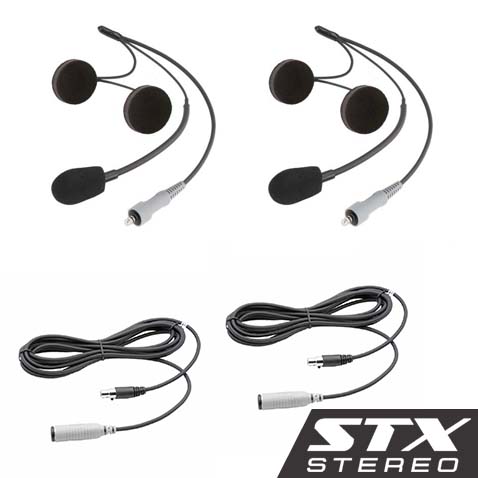 P/N: PLUS2-STX-HK: Expand your two-person intercom system to 4 persons with this STX Helmet Kit expansion pack.