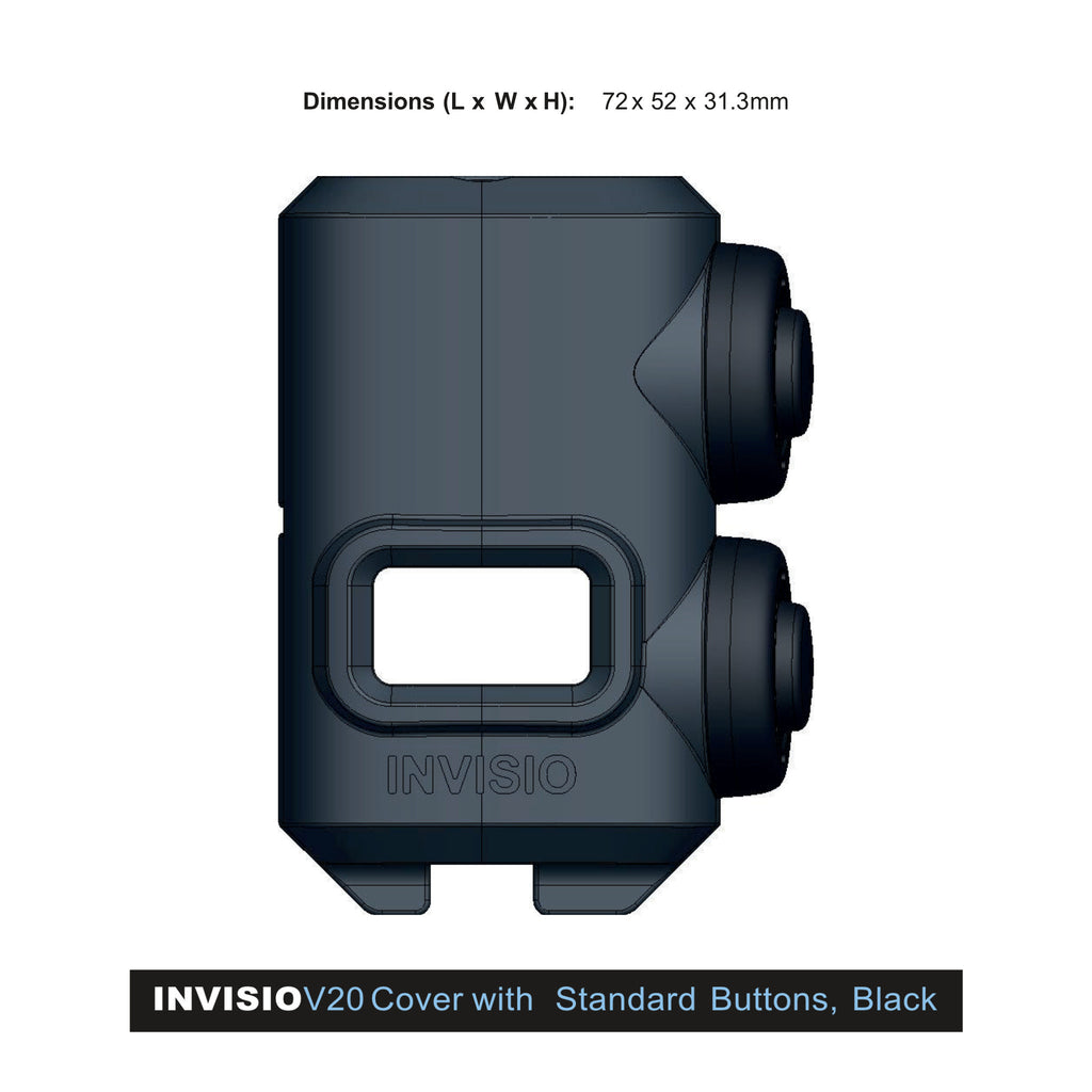 P/N: INV21937, NSN: 5895-22-636-7665, The INVISIO covers are designed to protect and extend the service life of the INVISIO control units in extreme environments. They are fitted without the use of tools and can be painted to match other equipment or for different environments. There are two options: 1) a standard button for fast and easy keying and 2) a guard ring button to avoid unintended keying.,  available for INVISIO V20 II and INVISIO V60 II control units.