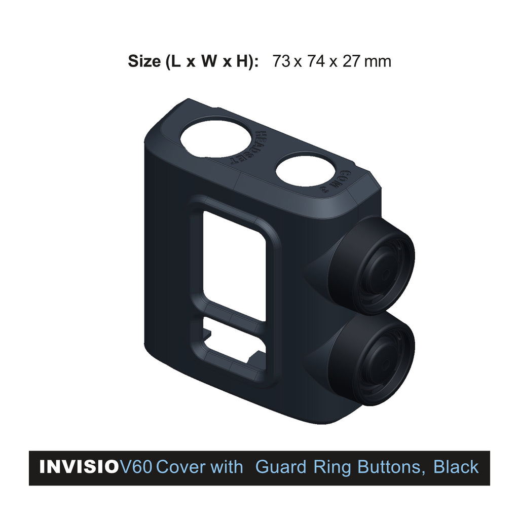P/N: INV22696, NSN: 5895-22-637-2928,  The INVISIO covers are designed to protect and extend the service life of the INVISIO control units in extreme environments. They are fitted without the use of tools and can be painted to match other equipment or for different environments. There are two options: 1) a standard button for fast and easy keying and 2) a guard ring button to avoid unintended keying.,  available for INVISIO V20 II and INVISIO V60 II control units.
