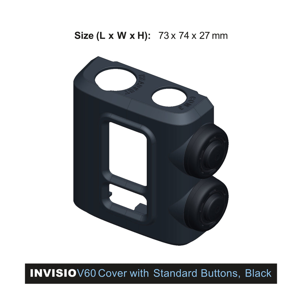 P/N: INV22698, NSN: 5895-22-637-2931, The INVISIO covers are designed to protect and extend the service life of the INVISIO control units in extreme environments. They are fitted without the use of tools and can be painted to match other equipment or for different environments. There are two options: 1) a standard button for fast and easy keying and 2) a guard ring button to avoid unintended keying.,  available for INVISIO V20 II and INVISIO V60 II control units.