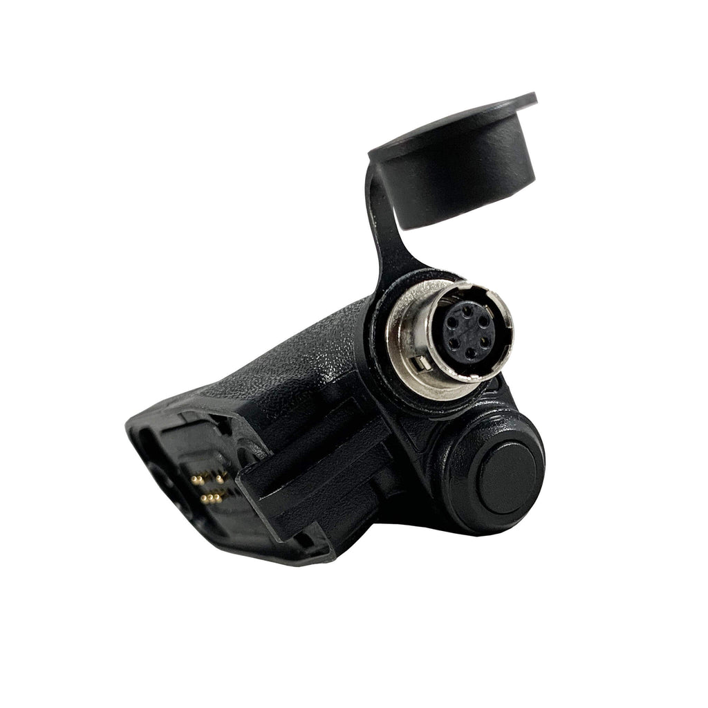 Tactical Radio Connector Cable & Push To Talk Adapter for Headset: Peltor, TCI, TEA, Helicopter - Motorola: APX (Apex) Series, XPR Series, SRX2200, & More