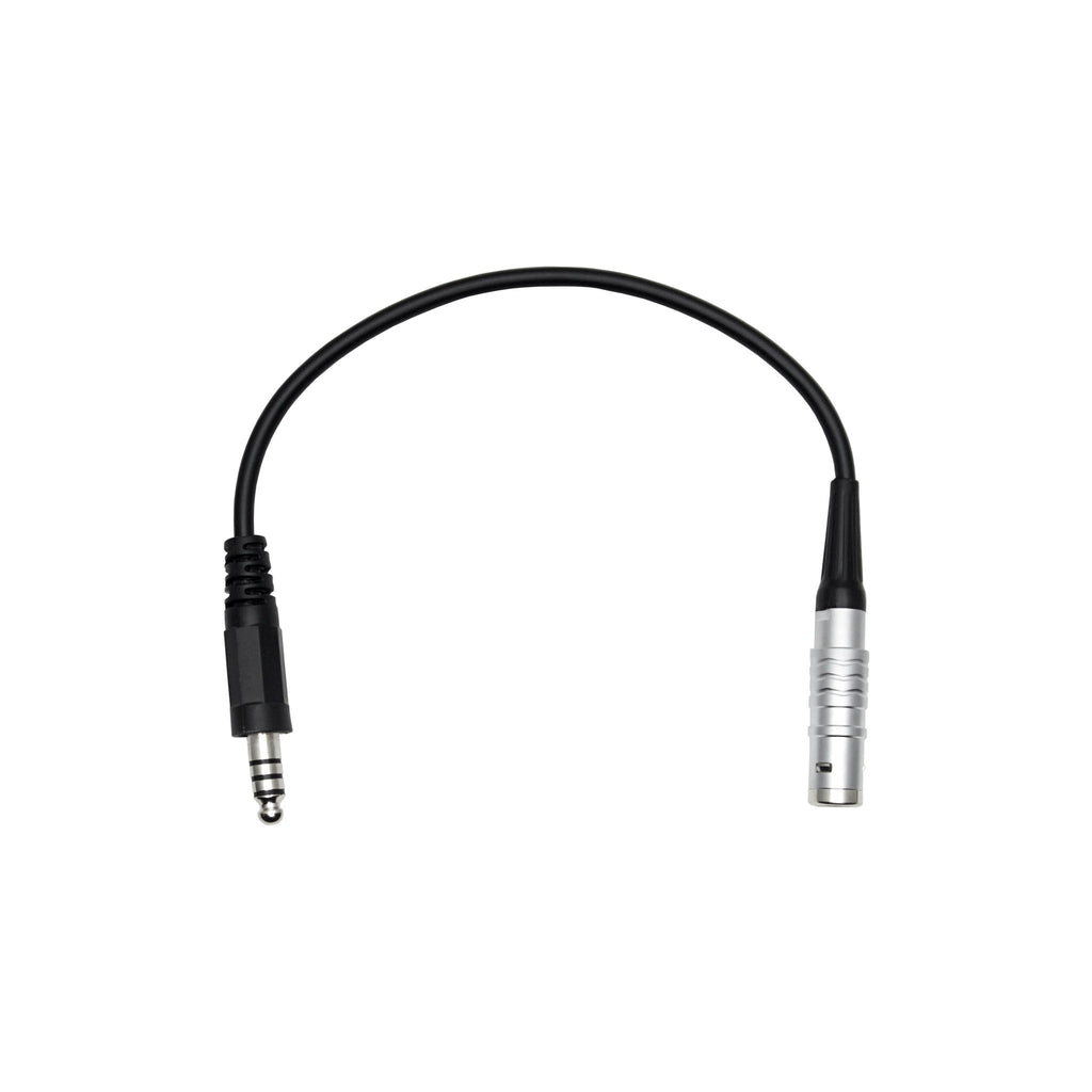 6PL-NATO: Converts 6 Pin Half Moon LEMO Connector on some models of MSA Sordin Tactical Headsets to standard NATO wired TP120/U174 & Helicopter/Vehicle Intercom Systems