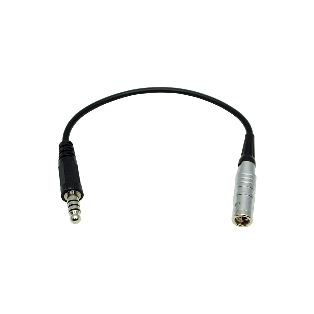 6PL-NATO: Converts 6 Pin Half Moon LEMO Connector on some models of MSA Sordin Tactical Headsets to standard NATO wired TP120/U174 & Helicopter/Vehicle Intercom Systems
