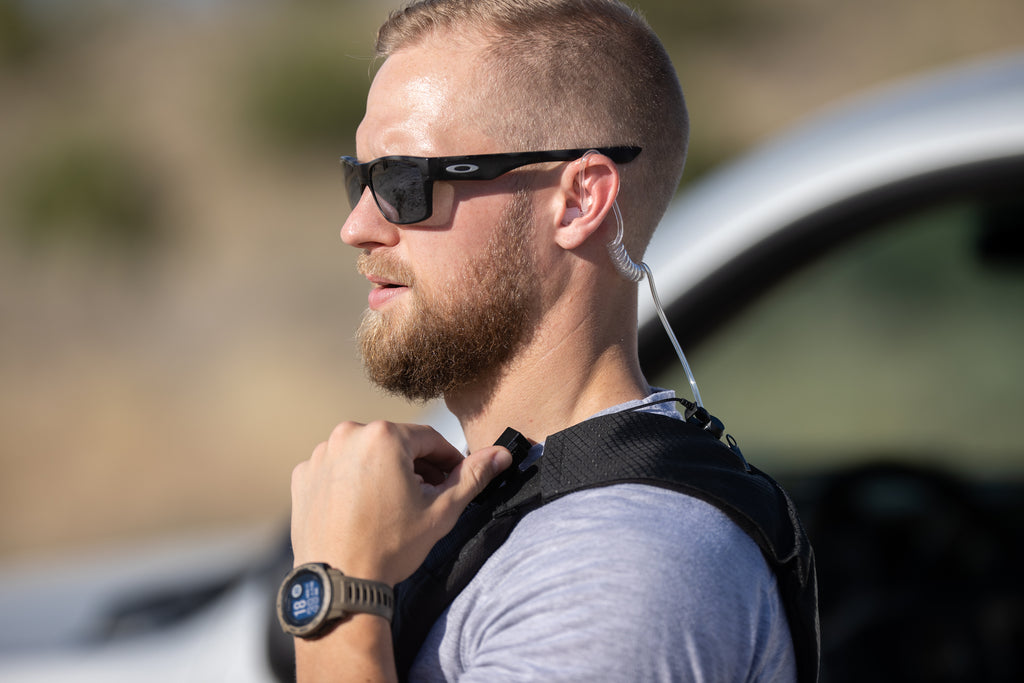 P/N: B2W01-V: Velcro Tactical/Professional Mic & Earpiece Braided Fiber Kit- 2 Pin Kenwood, Baofeng, AR-152, BTECH, Diga-Talk, TYT, AnyTone, Relm/BK Radio, Quansheng, Wouxon Comm Gear Supply CGS