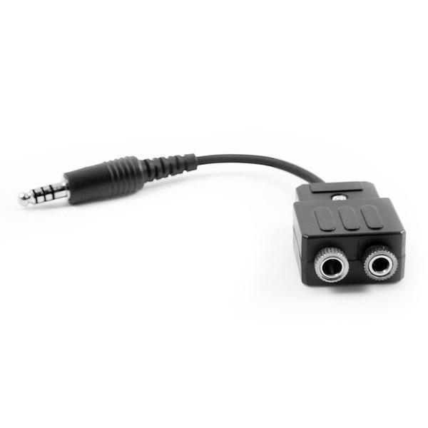 P/N: GA2HELI-ADPT: General Aviation to Helicopter Headset Adapter Comm Gear Supply CGS