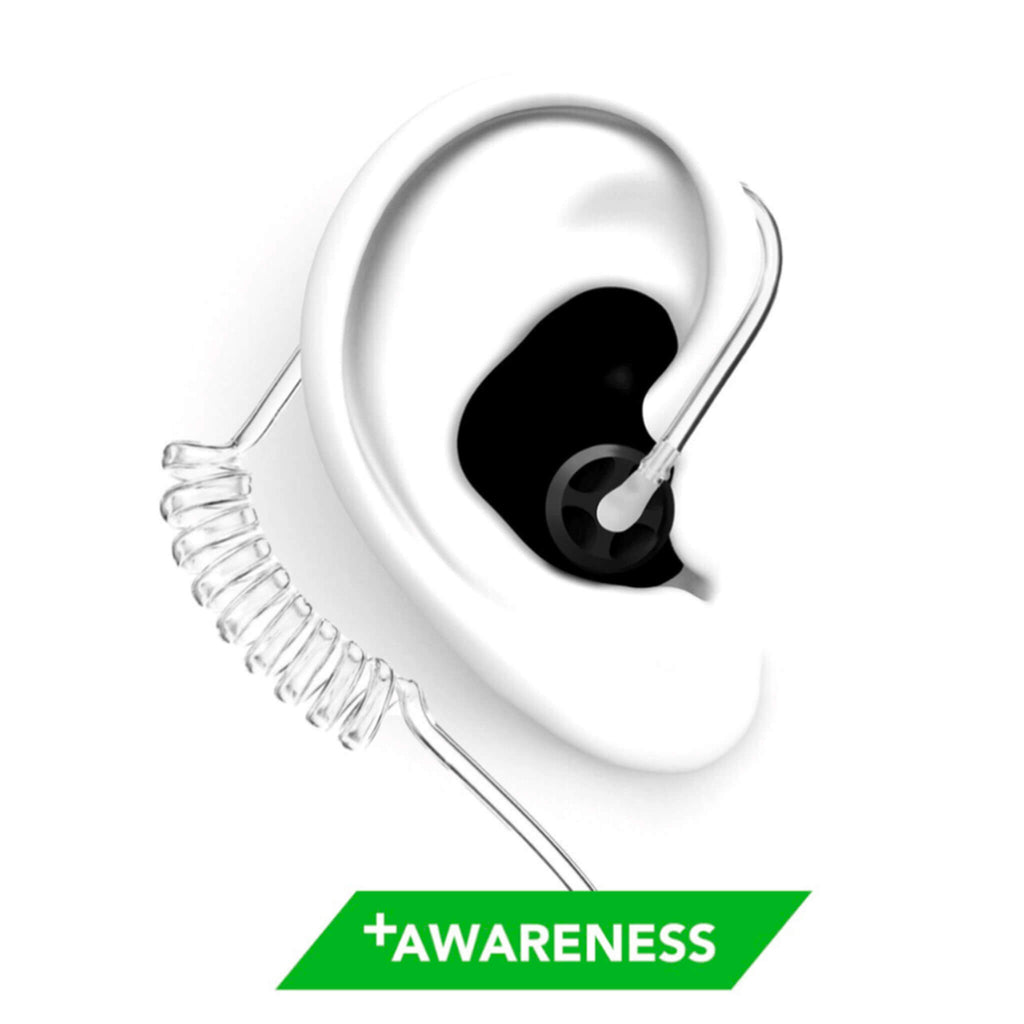 RTL-RDO-AWA-BLK DBZ-AWARENESS Decibullz +Awareness Custom Moldable Ear Plugs Comm Gear Supply CGS