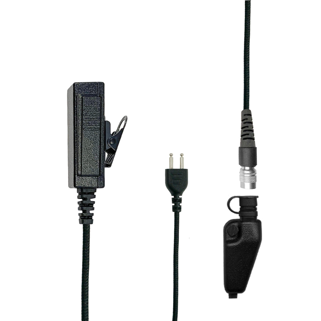 Tactical 2 Wire Comms Kit w/ Braided Fiber Cabling for Peltor, 3M, Howard Leight Impact Pro, Impact Sport, Pro Ears, MSA  Nexus J11 quick release hirose easy connect B2W-SNL-11SR: EF Johnson: VP5000, VP5230, VP5330, VP5430, VP6000, VP6230, VP6330, VP6430 Comm Gear Supply CGS