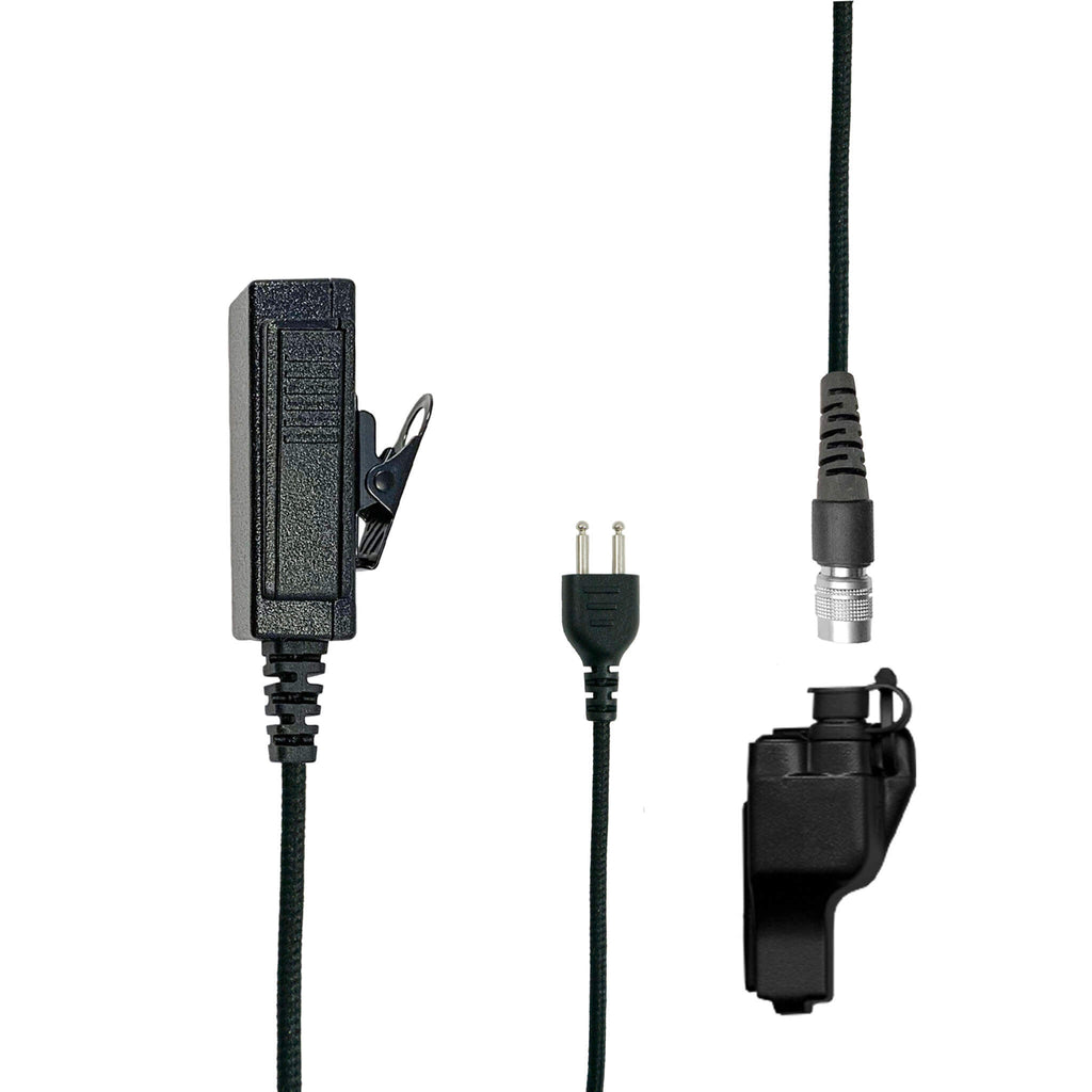 Tactical 2 Wire Comms Kit w/ Braided Fiber Cabling for Peltor, 3M, Howard Leight Impact Pro, Impact Sport, Pro Ears, MSA  Nexus J11 B2W-SNL-SR quick disconnect kit with no adapter quick release hirose easy connect B2W-SNL-23SR: For Motorola XTS1500, XTS2500, XTS3000, XTS3500, XTS5000, HT1000, JT1000, MT2000, MTS2000, MTX838, MTX900, MTX8000, MTX9000, PR1500 Comm Gear Supply CGS