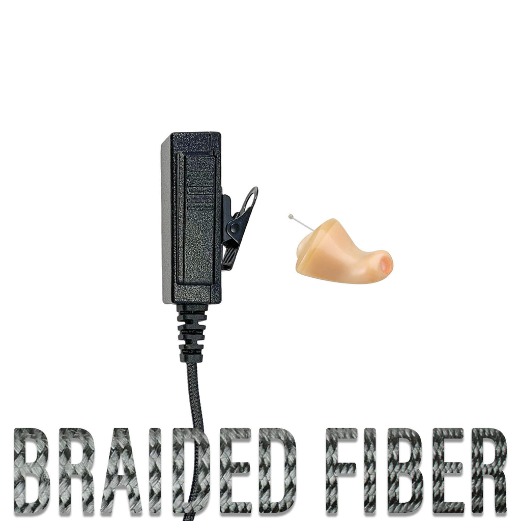 P/N: B2W-WK-SR: Otto wireless earbud V1-10610 V1-10611 V1-10666 V1-10471 Braided fiber Surveillance Mic & OTTO USA Made Wireless Earpiece Kit - Motorola, Kenwood, Harris, M/A Com, Tait Comm Gear Supply CGS