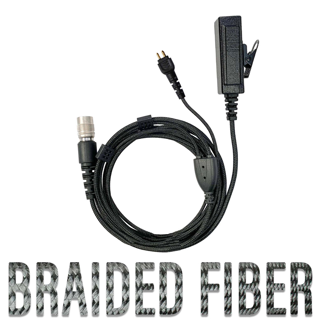 P/N: B2W-WK-SR: Otto wireless earbud V1-10610 V1-10611 V1-10666 V1-10471 Braided fiber Surveillance Mic & OTTO USA Made Wireless Earpiece Kit - Motorola, Kenwood, Harris, M/A Com, Tait Comm Gear Supply CGS