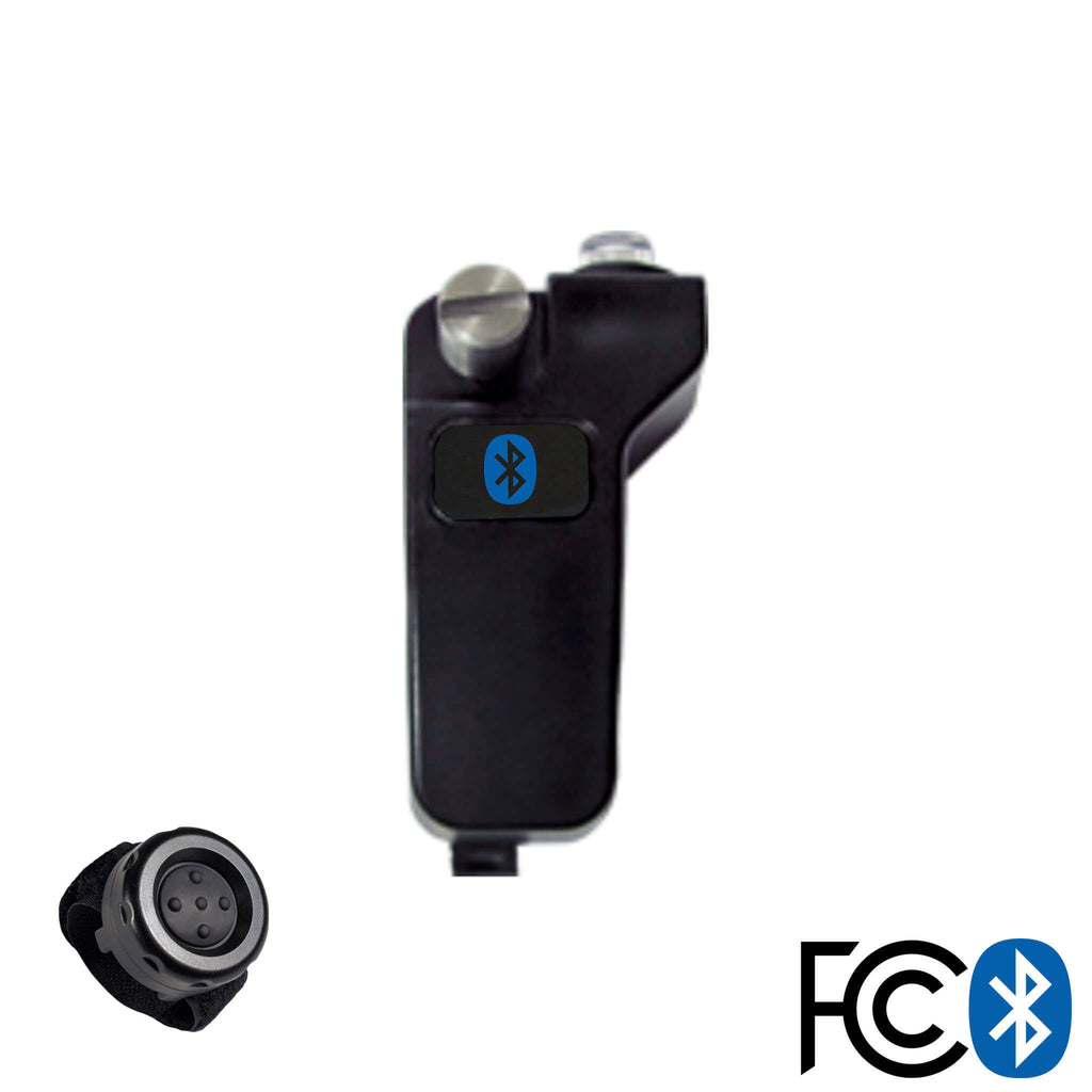 BT-511-V2 - Bluetooth Radio Adapter For Mic/Earpiece: EF Johnson VP5000 VP6000 Series with finger ptt push to talk Comm Gear Supply CGS
