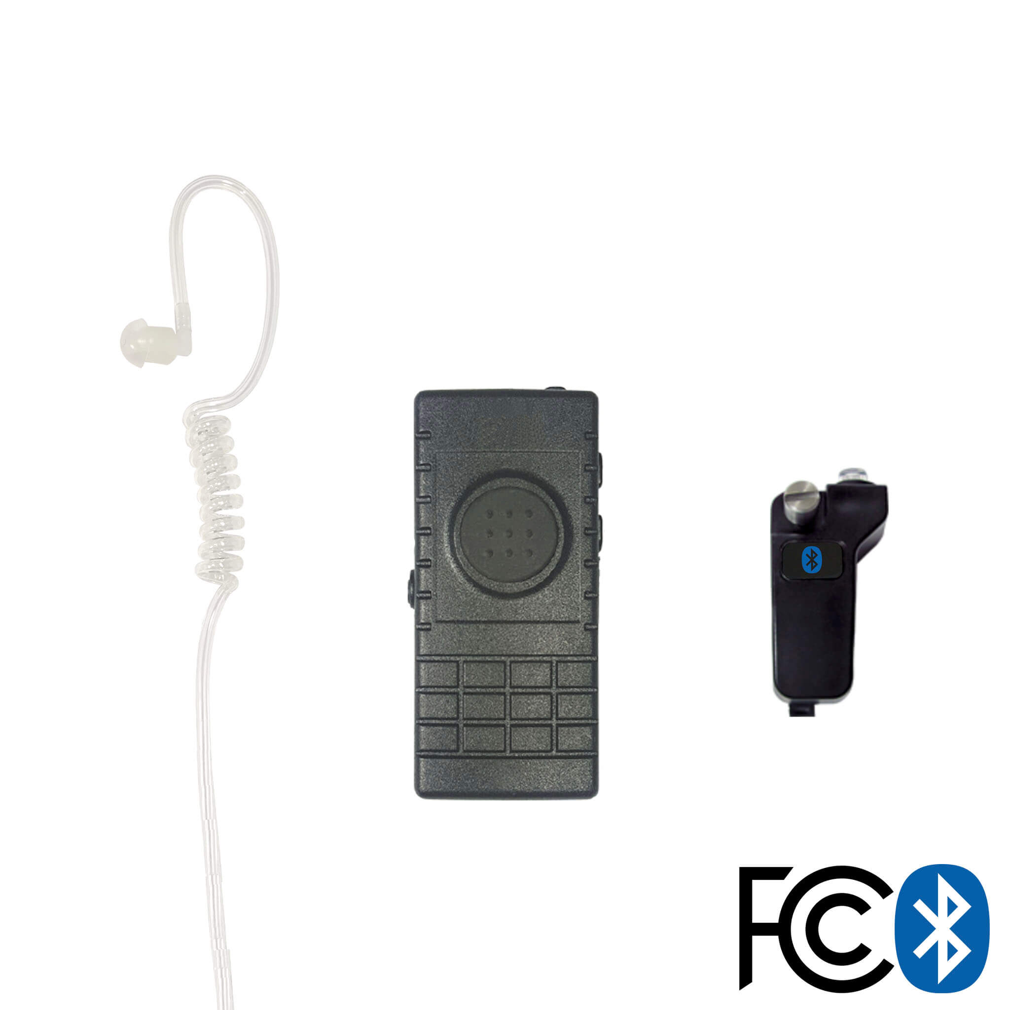 Bluetooth Lapel/Utility Mic Earpiece Kit w/ Adapter For Kenwood