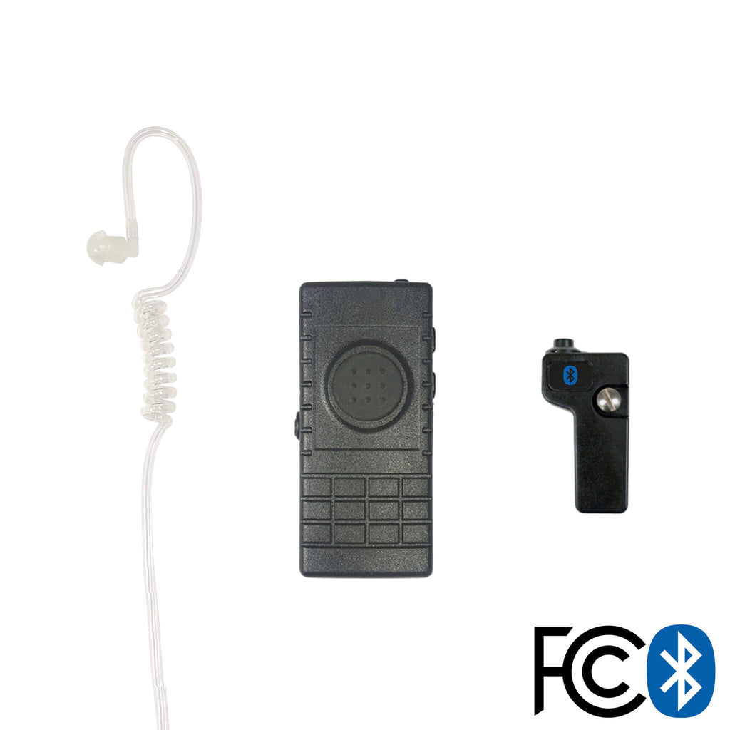 Bluetooth Lapel/Utility Mic & Earpiece Kit w/ Adapter For Hytera: PT-580, PD7 Series, PD982 pryme BTH-300-BT-555 Hytera PT-580, PD-702, PD-782, PD-785, PD-982 & more. Comm Gear Supply CGS