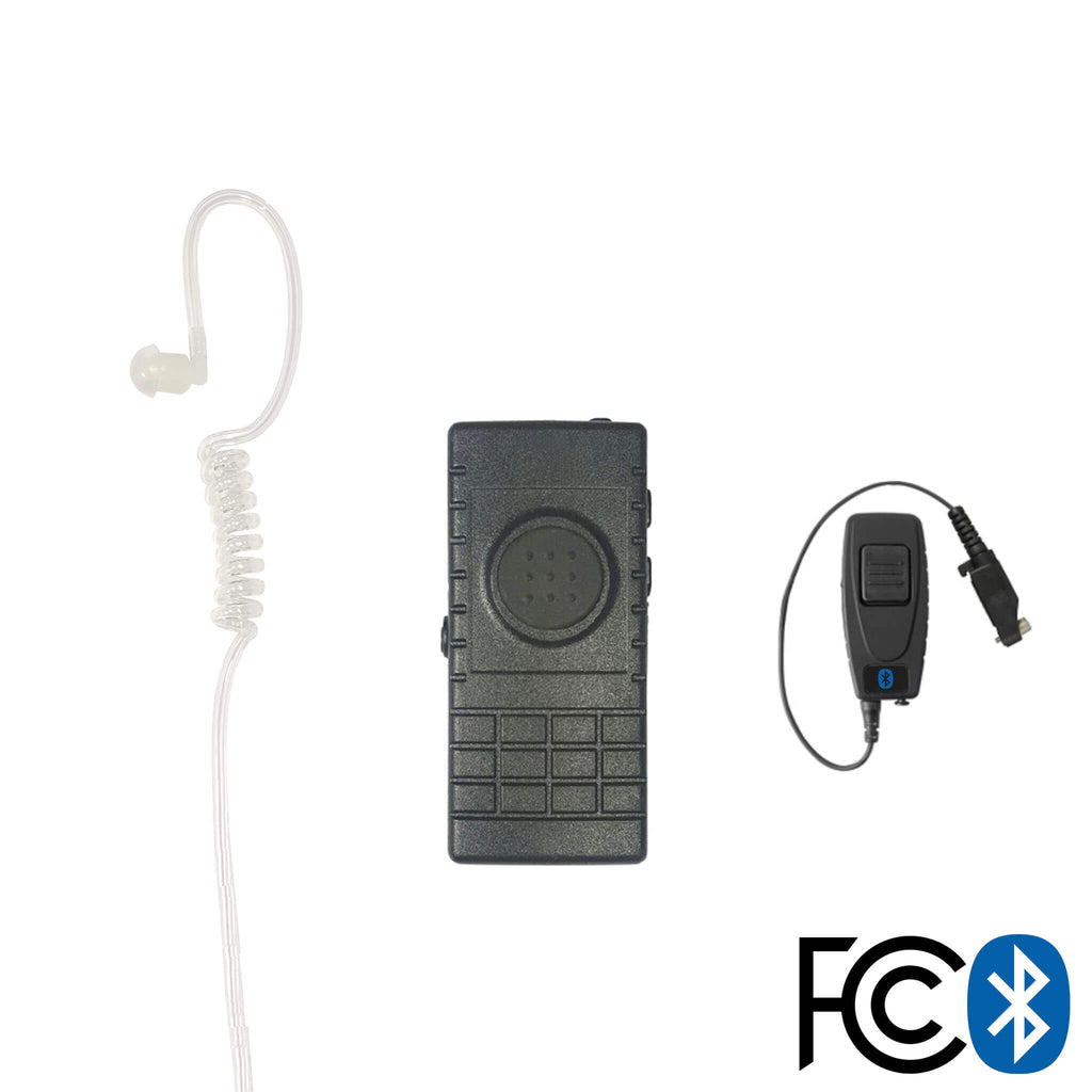 Bluetooth Lapel/Utility Mic & Earpiece Kit w/ Adapter For Hytera: PD-602, PD-662, PD-682/X1e/X1p/Z1p Pryme BTH-300-BT-500-H8 Comm Gear Supply CGS