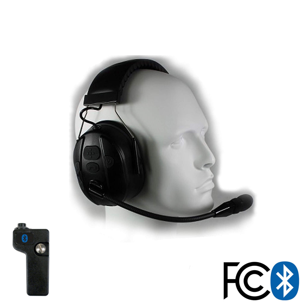 Bluetooth Headset & Radio Adapter Kit for Safety/Construction - Multi Pin Connectors for: Motorola, Kenwood, Harris, Hytera, Vertex, Icom Comm Gear Supply CGS BTH-800