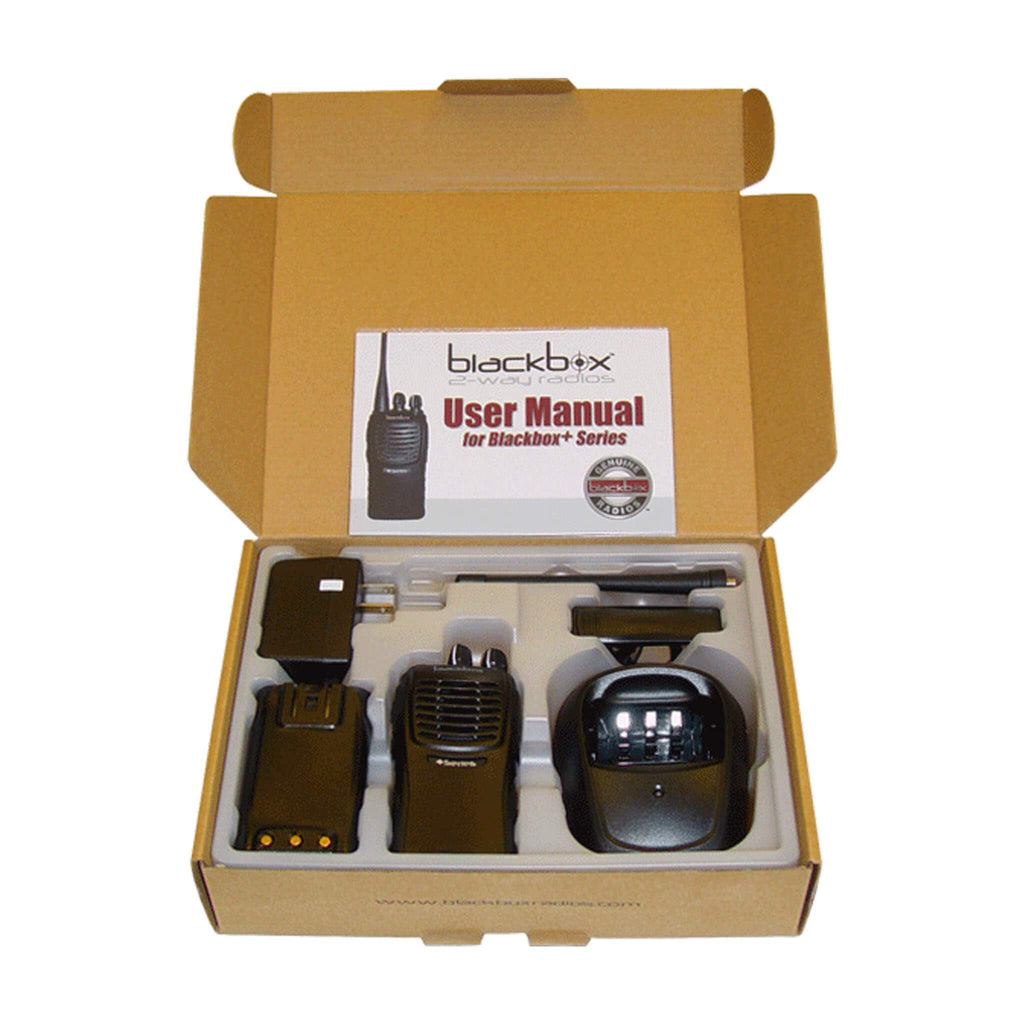 VHF Portable 2-Way Radio - Blackbox+ Kit - Water Resistant Outdoor/Marine Professional Radio Comm Gear Supply CGS BLACKBOX+-VHF