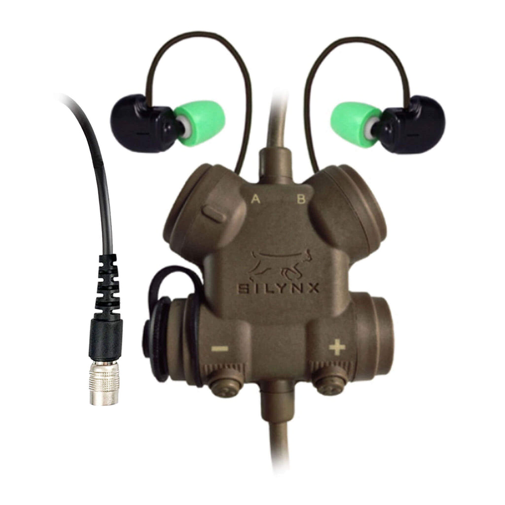 Clarus Tactical In-Ear Comms System SIN0007-100-AL/101-AU: CLARUS Tactical In-Ear Comms System w/ Quick Disconnect 6 Pin Hirose Connector. Option to Purchase Quick Disconnect Radio Adapter Comm Gear Supply CGS