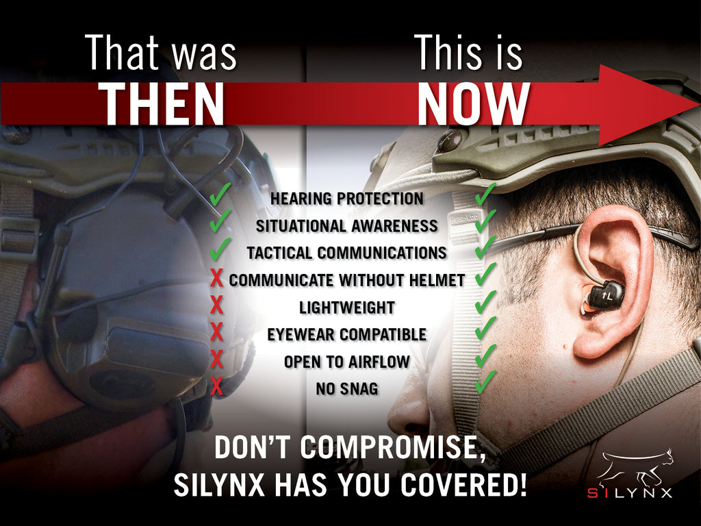Silynx: CLARUS Tactical In-Ear Comms System IN0007+CA0202-0 For EF Johnson: VP5000, VP5230, VP5330, VP5430, VP6000, VP6230, VP6330, VP6430 Comm Gear Supply CGS