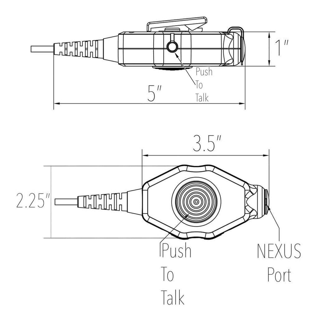 PT-PTTV1-43SR-A: Tactical/Military Grade Quick Disconnect Amplified Push To Talk(PTT) Adapter For Motorola: EX500, EX560-XLS, EX600, EX600XLS, GL2000, GP328PLUS, GP338PLUS, GP344, GP338, PRO5151 ELITE, (AirSoft Popular) Retevis: RT29, RT47, RT48, RT82, RT83, RT87, HYT: PT-790, TC-3000, TC-3600, TC-610P, TC-780, TC-780MPT, Ailunce: HD1, HD2, Siyata SD-7 & More. Comm Gear Supply CGS Simoco SRP9180