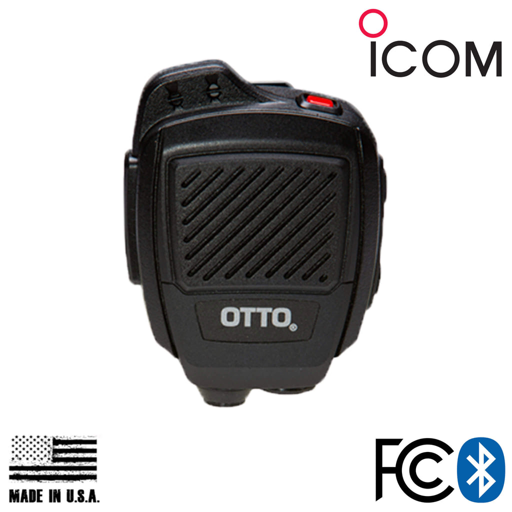 V2-R2BT53133-A Bluetooth OTTO USA Made Speaker Mic For Icom: F4400d, F7020, IP501H & more Comm Gear Supply CGS