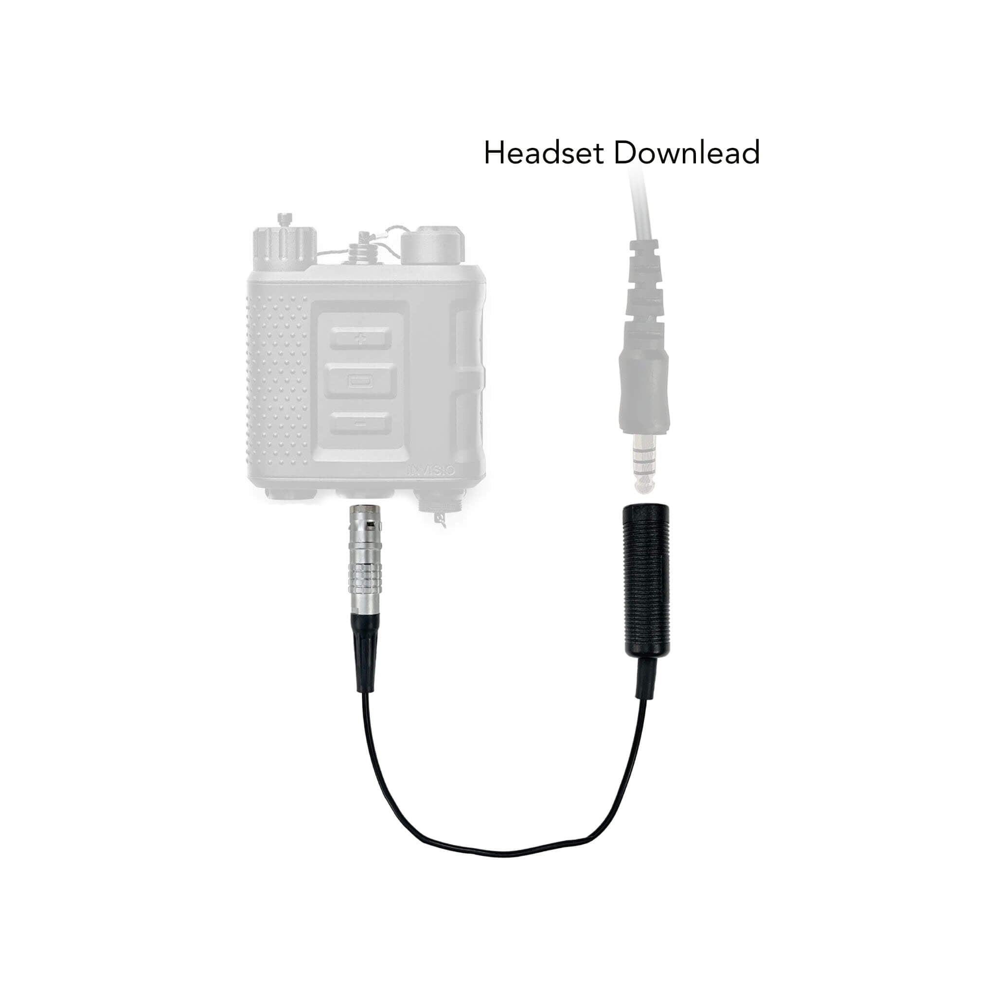 U174 Invisio X Series Headset Downlead Adapter: for NATO TP-120/U174 Wired ...