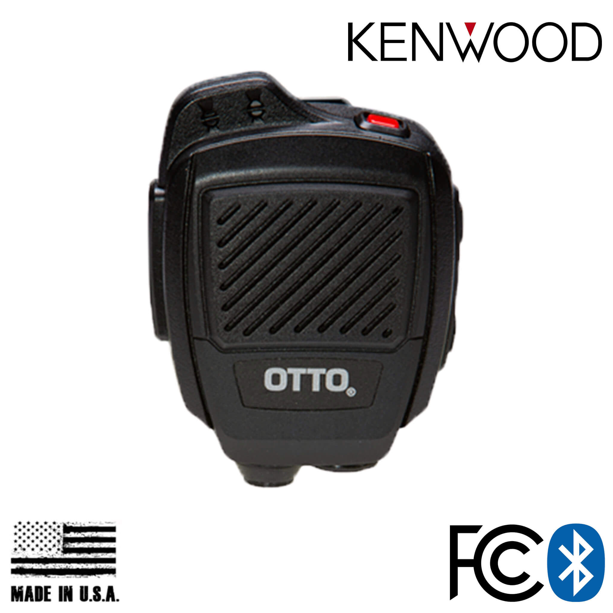Bluetooth OTTO USA Made Speaker Mic For Kenwood NX-3320, NX-5000