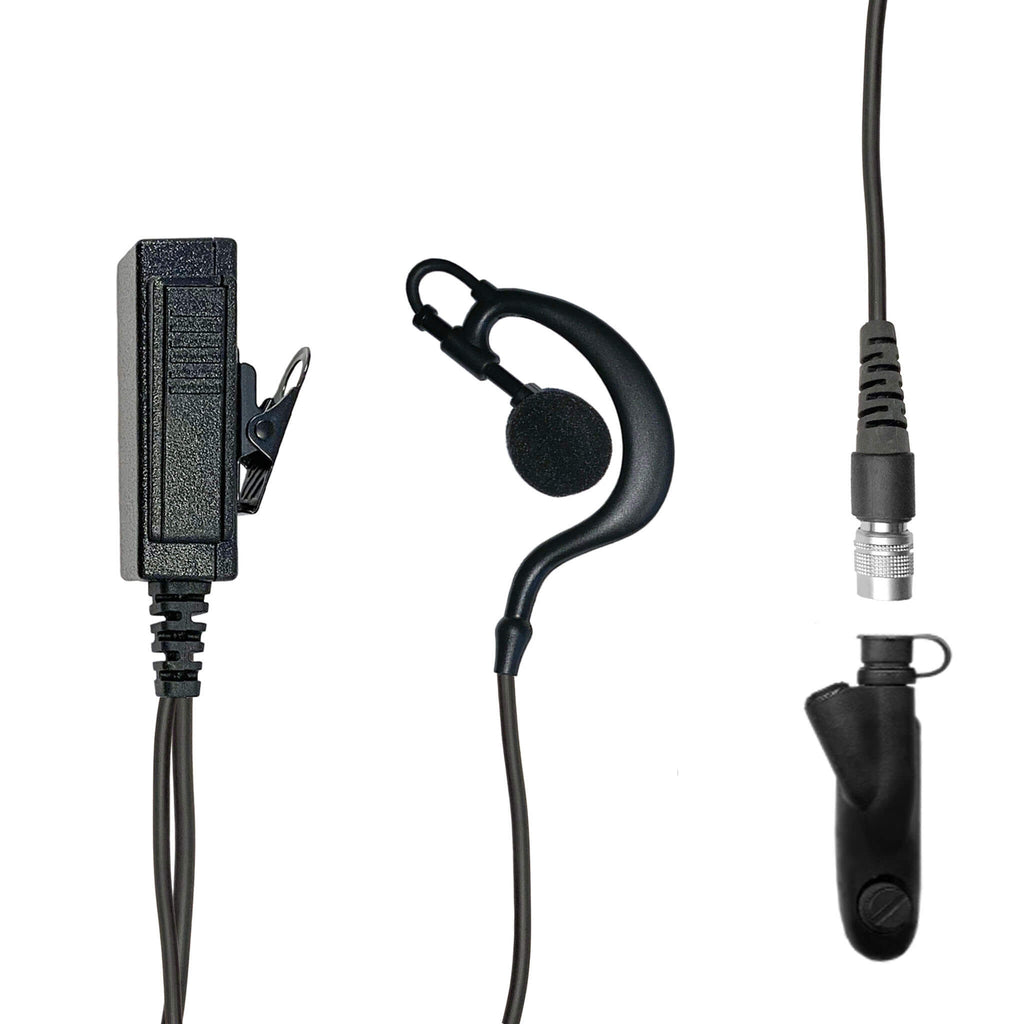 falcon ep333qr Mic & Ear Hook Earpiece Radio Kit Fits: Motorola: HT750/1250/1550, MTX850/950/960/8250/9250, PR860 & More Comm Gear Supply CGS LT-EH-33SR